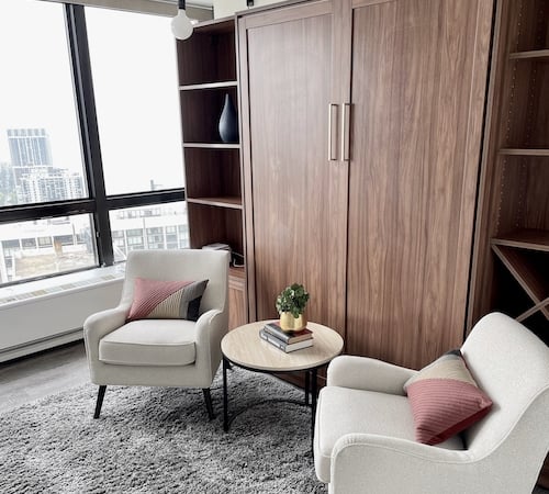 Wall Bed in Living Area