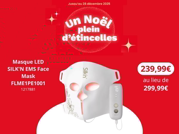 offre noel Masque LED SILK'N EMS Face Mask FLME1PE1001
