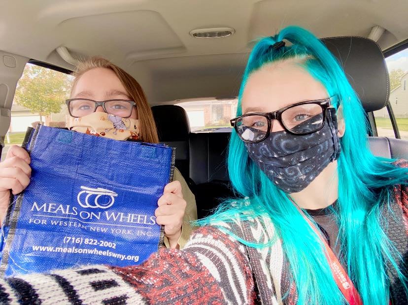 Alyssa & Sarah from our team being leaders in community by volunteering with Meals On Wheels