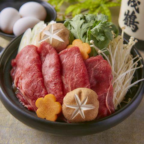 仙台牛のすき焼き