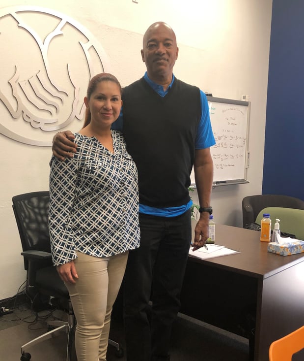 With Maribel Nieto
