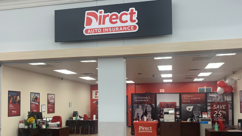 Direct Auto Insurance storefront located at 8917 34 Rd, Cadillac