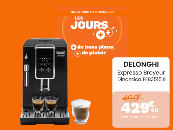 Expresso Broyeur DELONGHI Dinamica FEB3515.B noir