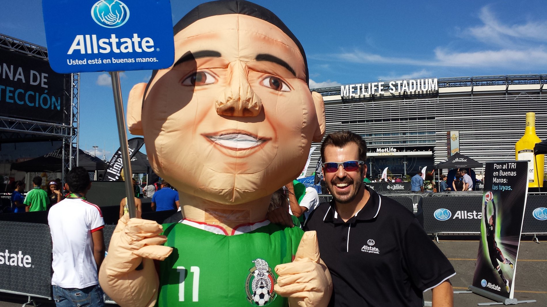 Representing Allstate NJ at the Ivory Coast vs. Mexico Soccer Match