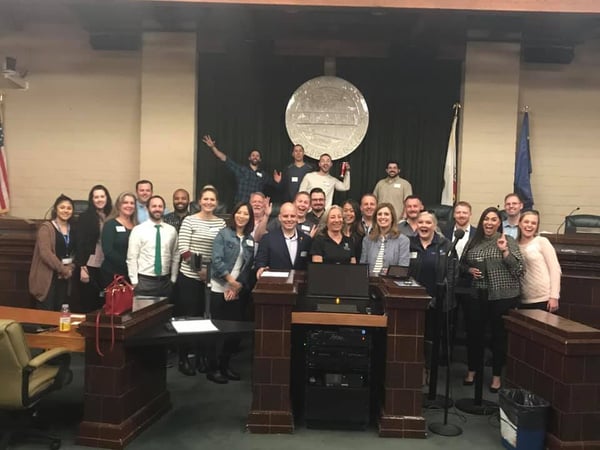 We all got to go down to City Hall. We met the Mayor, took a tour of city hall, and got to mingle with some other awesome members and fellow Folsom business owners!