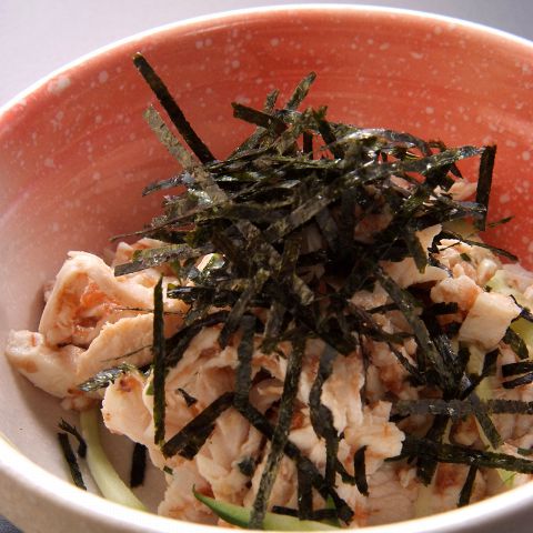 鶏の梅肉和え