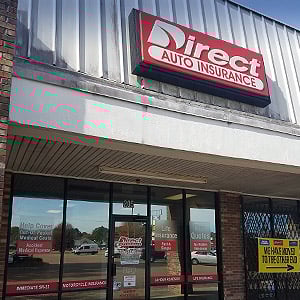 Direct Auto Insurance storefront located at 205 Highway 51 North, Brookhaven