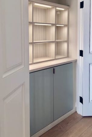 Storage behind Closet