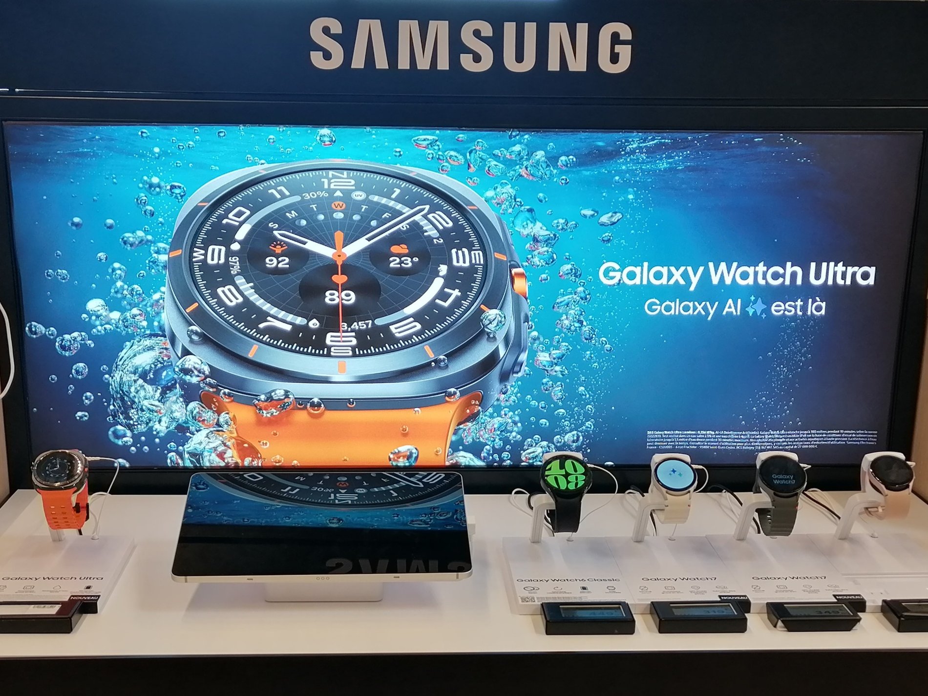 Les nouvelles montres connectées Samsung Galaxy Watch 7 et Wach Ultra chez Boulanger Troyes - Saint Parres Aux Tertres!