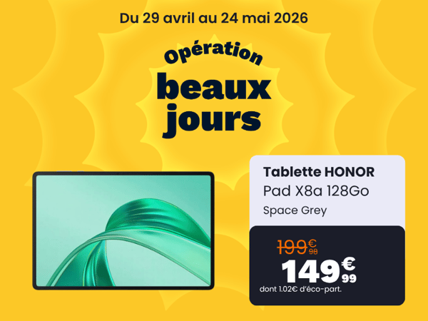 Tablette HONOR Boulanger Tourville la rivière Rouen