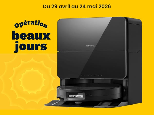 Robot Aspirateur Laveur ROBOROCK Saros 10 noir