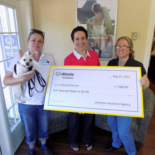 Lucky Pup check presentation
