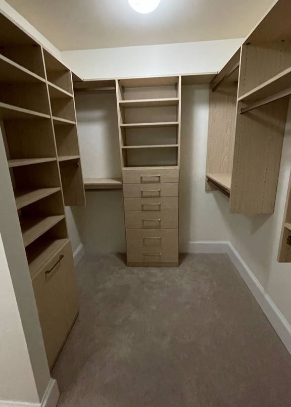 Custom Garage Storage Richmond - Custom closets - Walk-in closet with shelves, racks, and drawers