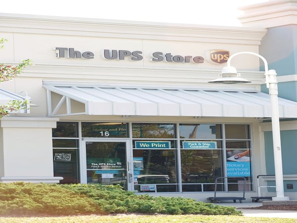 Facade of The UPS Store Gulf Cove Shopping Plaza