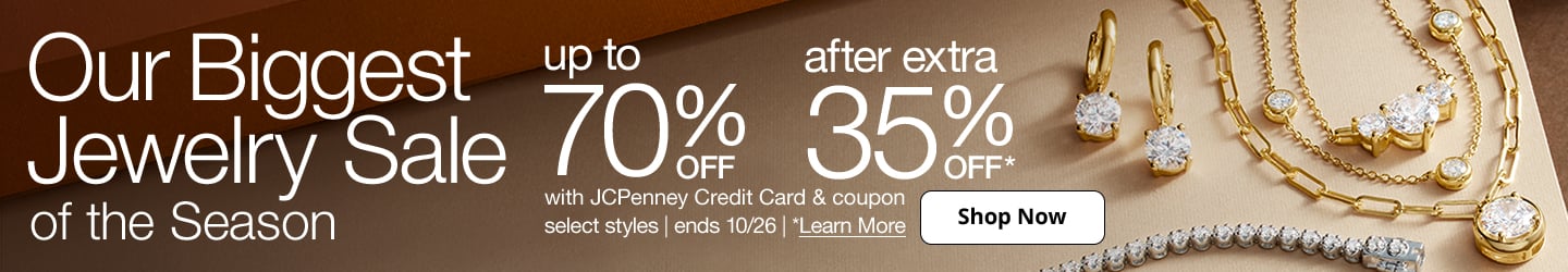 Save up to 70% off plus an extra 35% off during JCPenney's Biggest Jewelry Sale of the Season