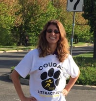 Local Allstate insurance agent volunteering at Cougar Run Elementary School in Manassas Park, VA
