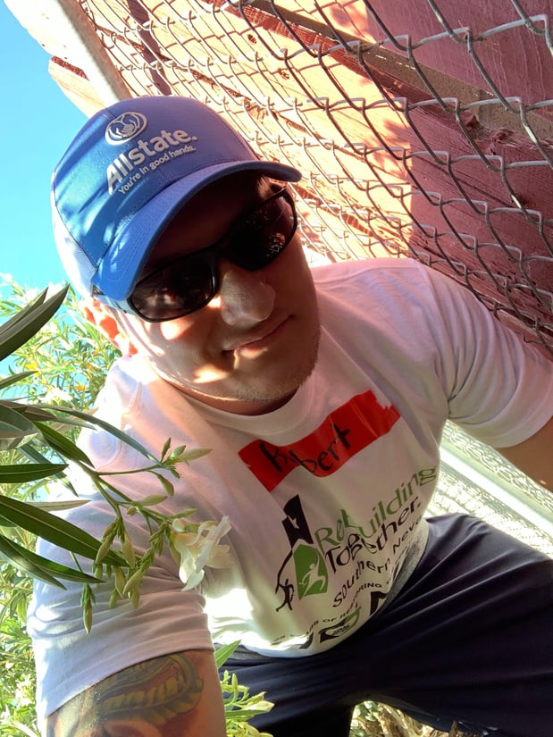 Robert volunteering at rebuilding together Southern Nevada