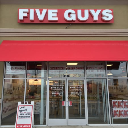 Five Guys at 4146 Miller Road in Flint Township, MI.
