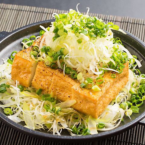 葱たっぷり厚揚げ豆腐