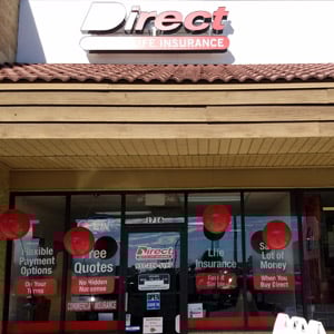 Front of Direct Auto store at 1716 N Locust Dr, Lawrenceburg