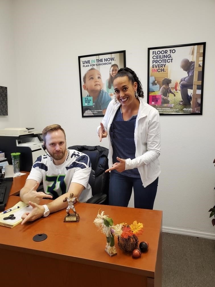 Allstate insurance 425-337-7151 - blue friday - go seahawks