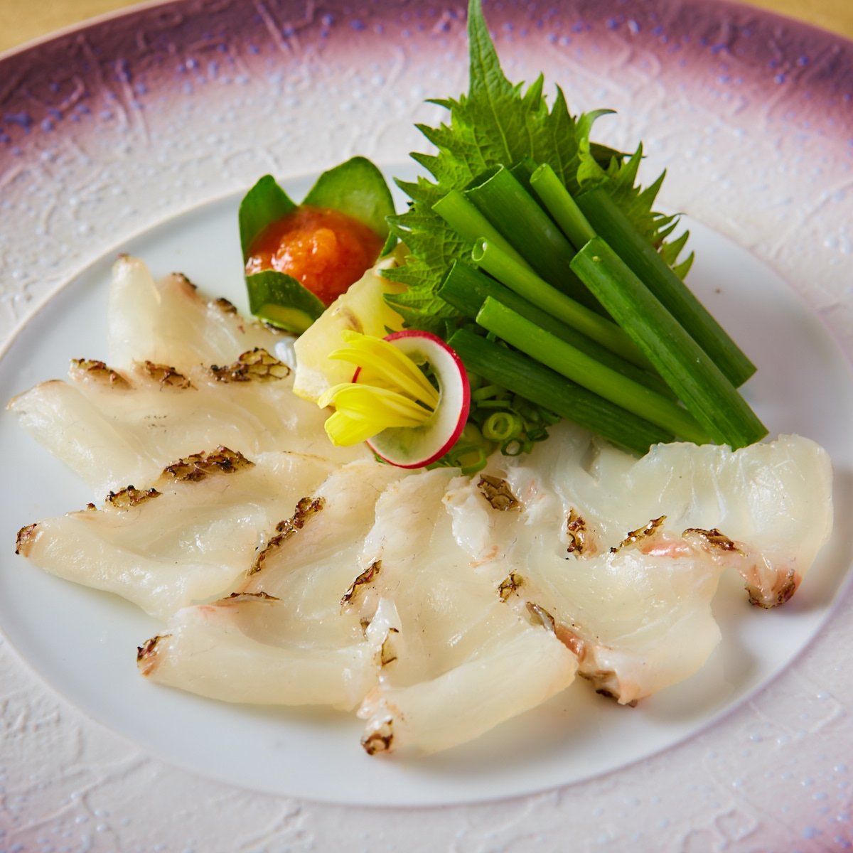 炙り鯛のちり造り