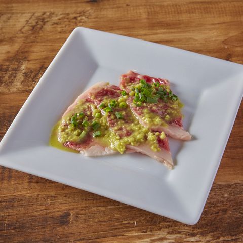 国産黒毛和牛A5特上肉のわさびまみれ