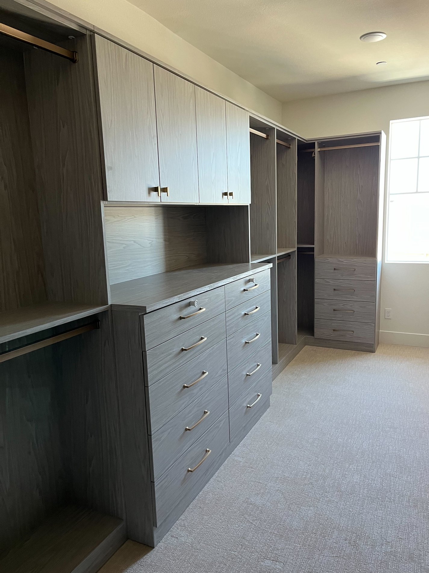 Custom Built & Locally Made Custom built walk-in closet