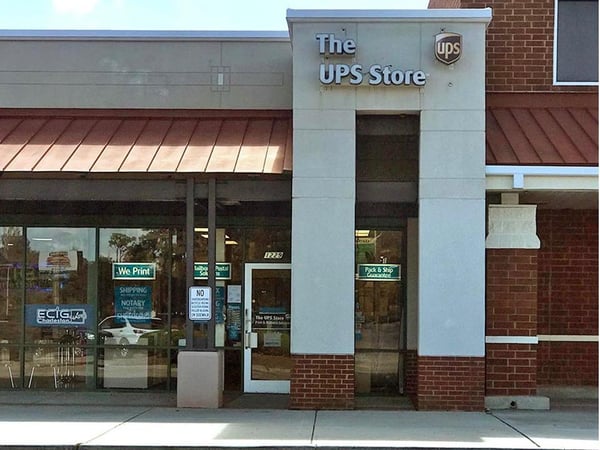 Facade of The UPS Store Food Lion Shopping Center