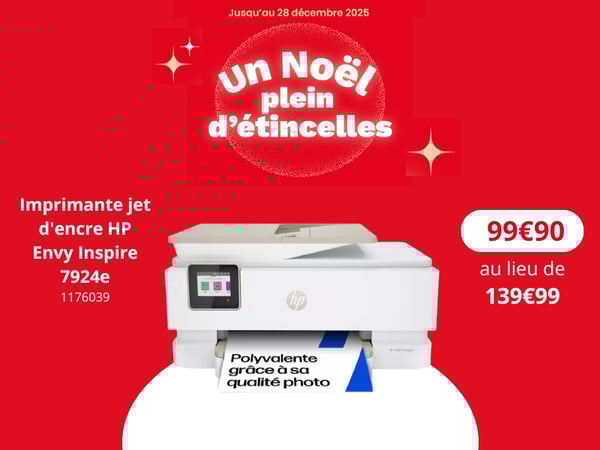 offre noel Imprimante jet d'encre HP Envy Inspire 7924e éligible Instant Ink