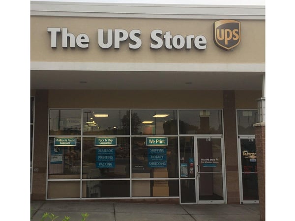 Facade of The UPS Store Chapel Ridge Shopping Center