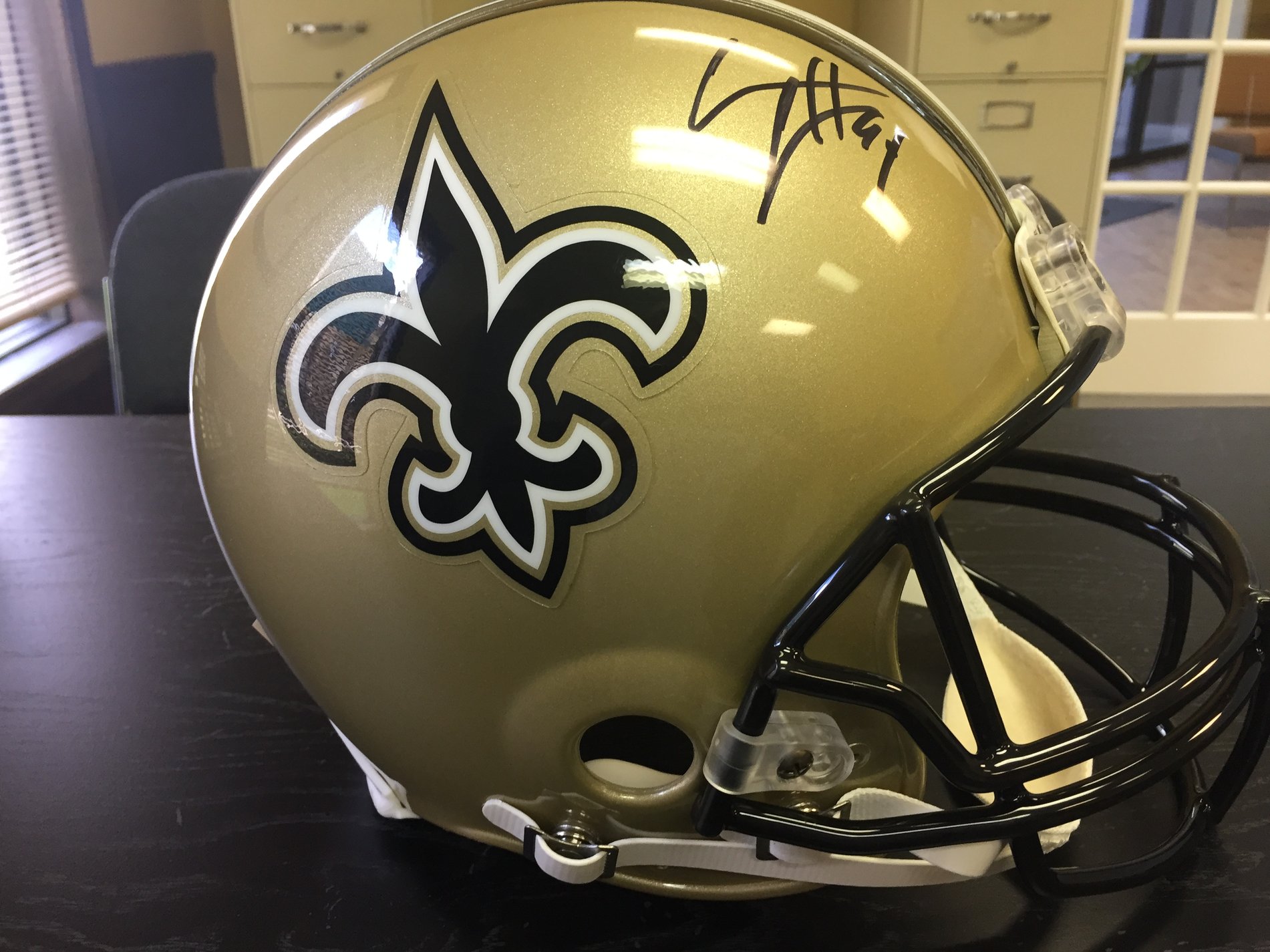 Allstate Insurance Raffle for New Orleans Saints Helmet