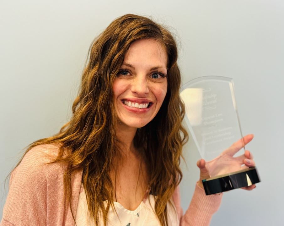 I was excited to win the Women in Business & Leadership Excellence Award in 2023 for outstanding leadership and mentoring a women’s entrepreneurial group.