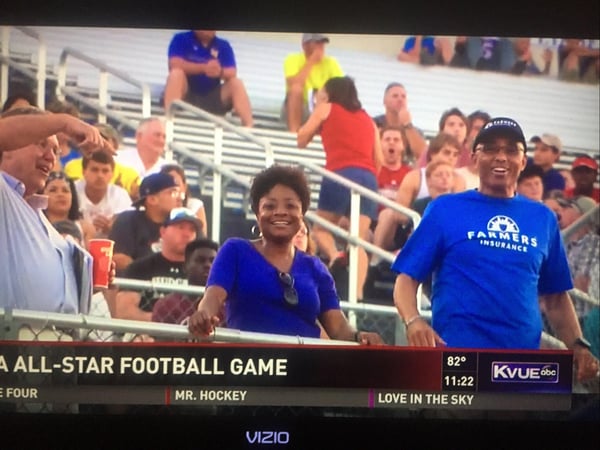 High school football game