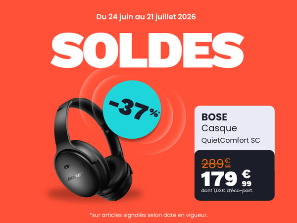 Casque BOSE QuietComfort SC Noir dans votre magasin Boulanger Saint Omer !