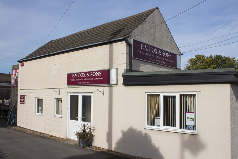 E V Fox & Sons Funeral Directors in 44 Barnsley Road, South Elmsall, Pontefract
