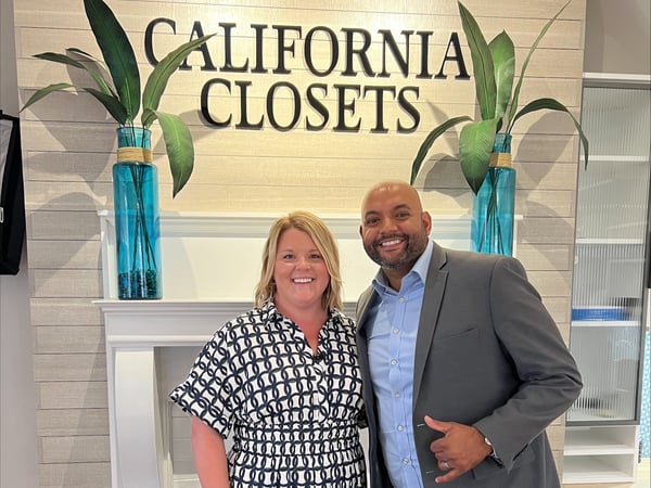 CC Charlotte Designer Creates Bourbon Bar For WBTV's Jorge Andres. California Closets Charlotte, WBTV segment design on the spot, custom storage