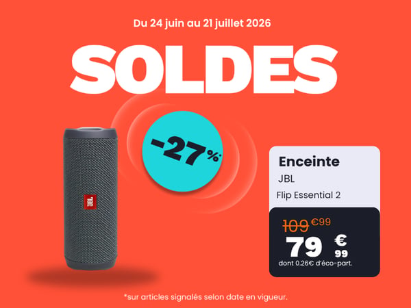 Enceinte portable JBL Flip Essential 2 dans votre magasin Boulanger Saint Omer !