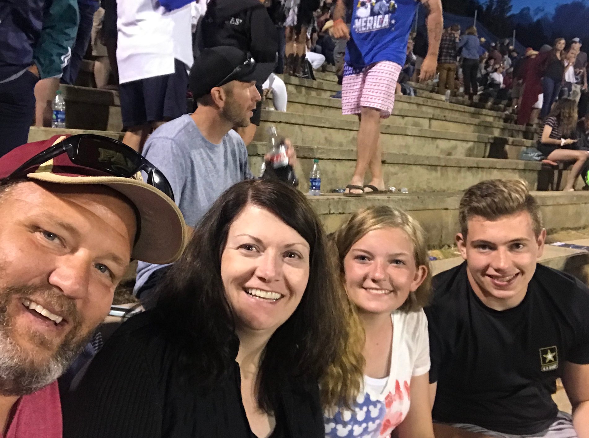 Chad spending time with his family