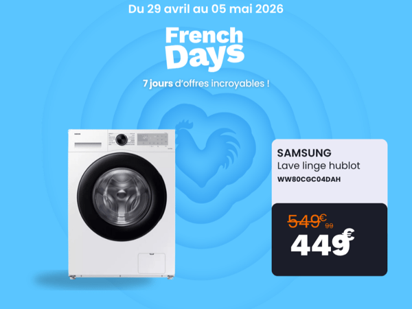 Lave linge hublot SAMSUNG WW80CGC04DAH