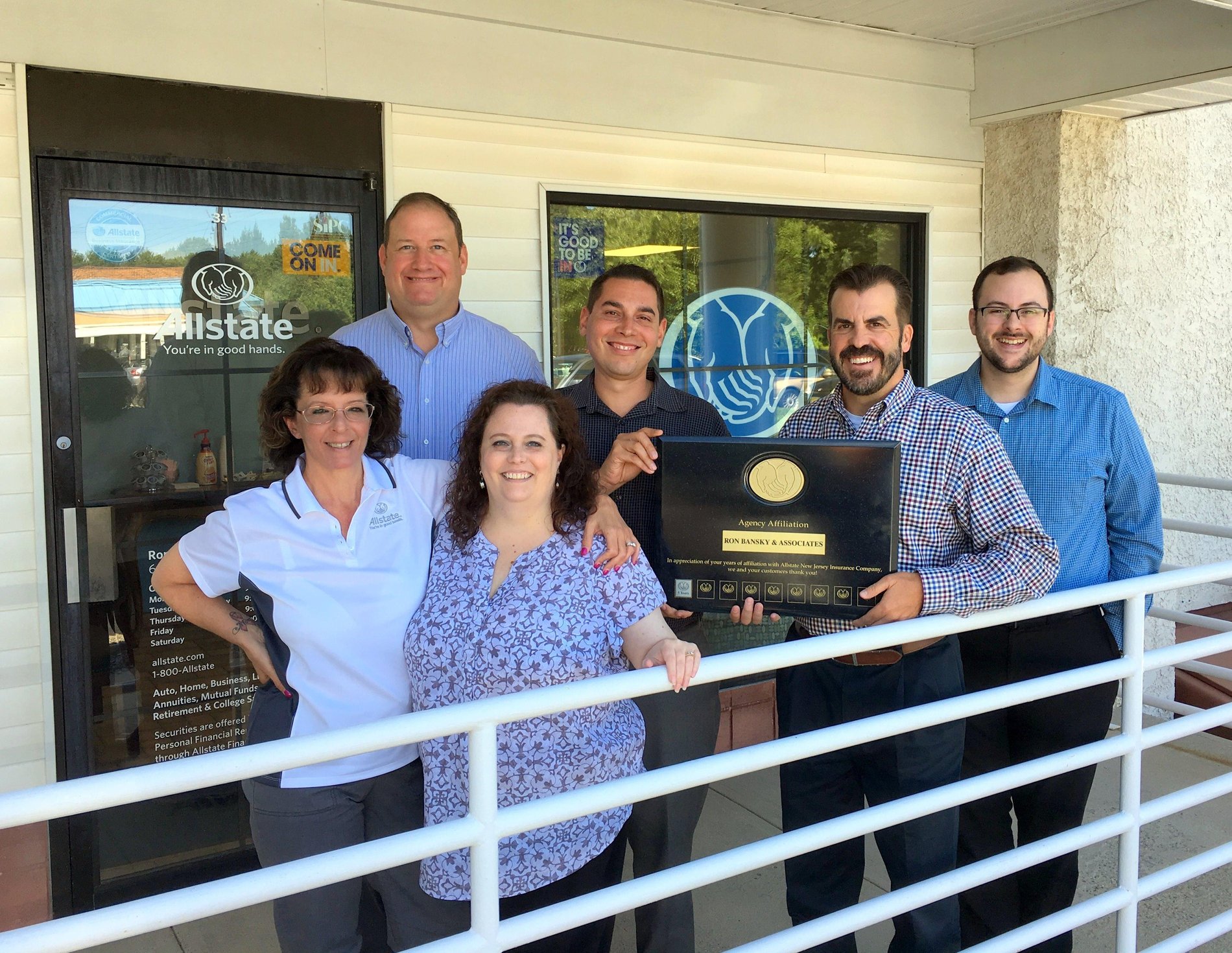 Our team celebrates 5 years as Ron Bansky & Associates Agency in Princeton Junction (after 30 plus years as Tom King's Allstate Agency)