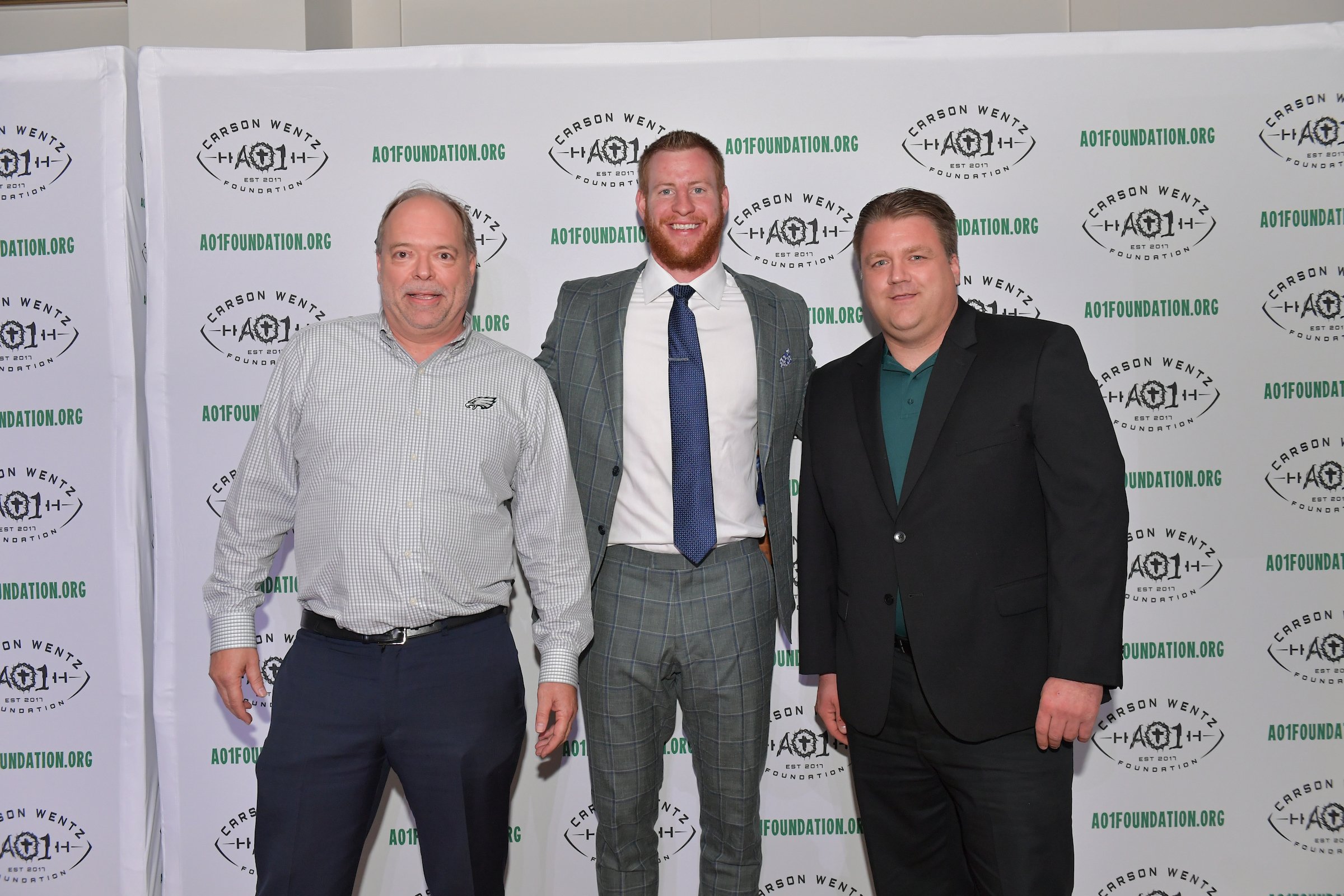 Allstate Agents Tom La Croix & Christian Dale with Carson Wentz at the Carson Wentz Foundation Gala