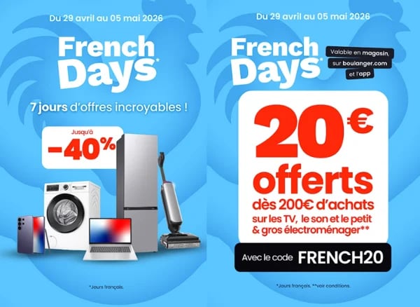 catalogue french days Boulanger Poitiers sud!