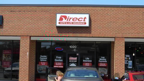 Direct Auto Insurance storefront located at 1020 Battlefield Blvd N, Chesapeake