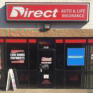 Front of Direct Auto store at 116 Woodland Drive, Lancaster