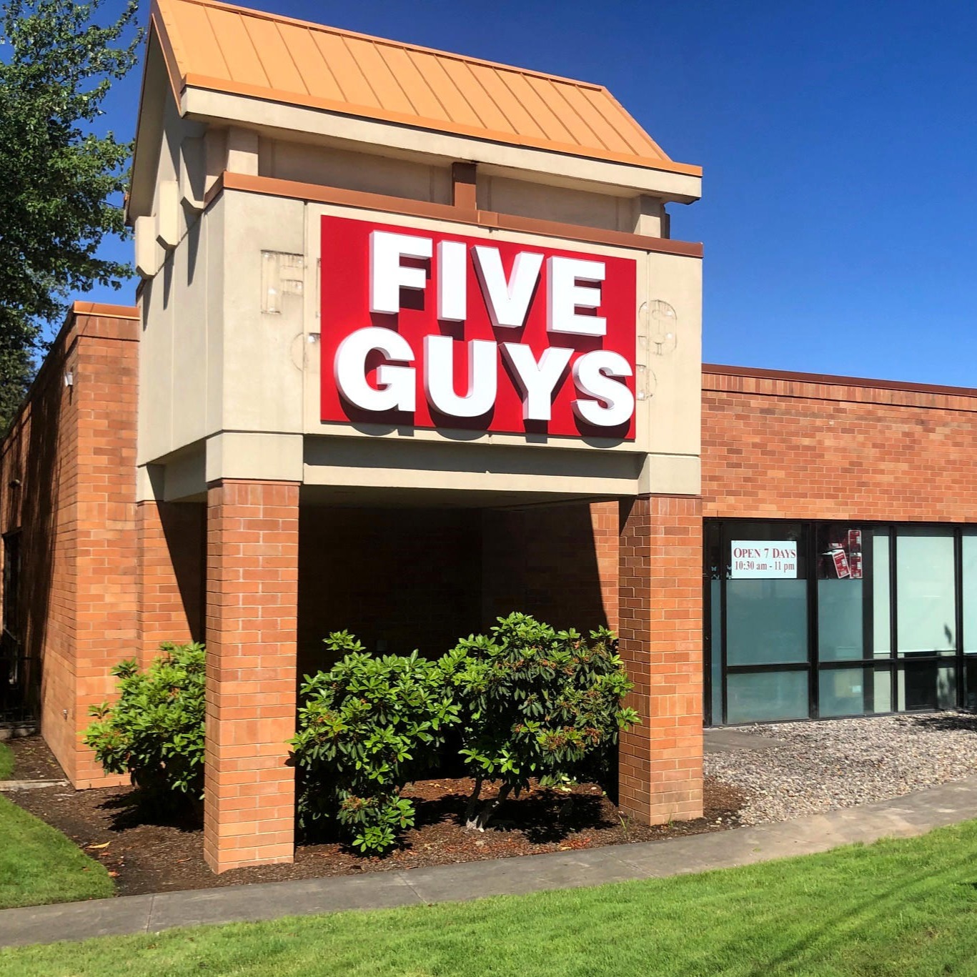 Five Guys at 15129 SE McLoughlin Blvd. in Milwaukie, OR.