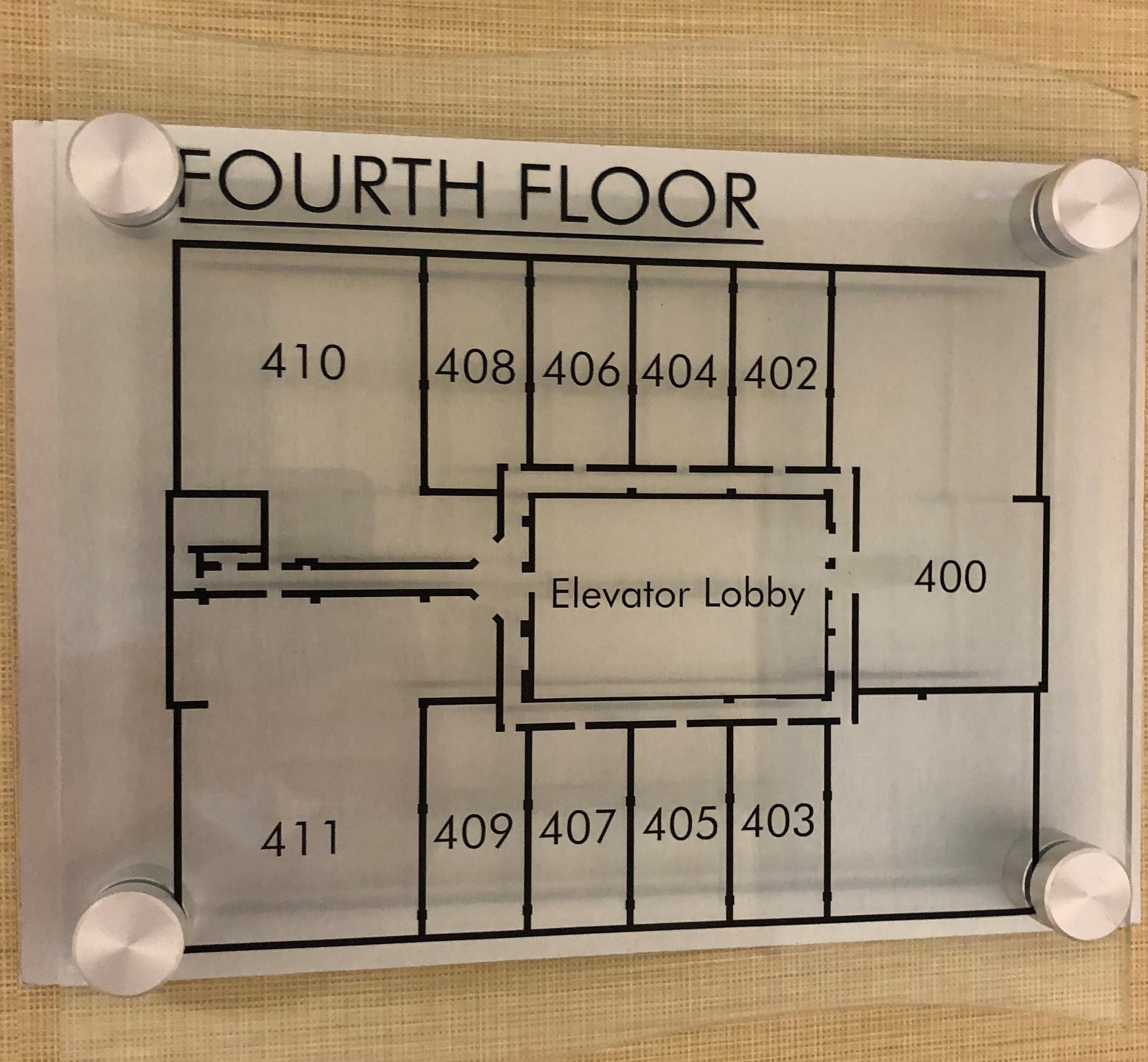 How to find us on the 4th floor!