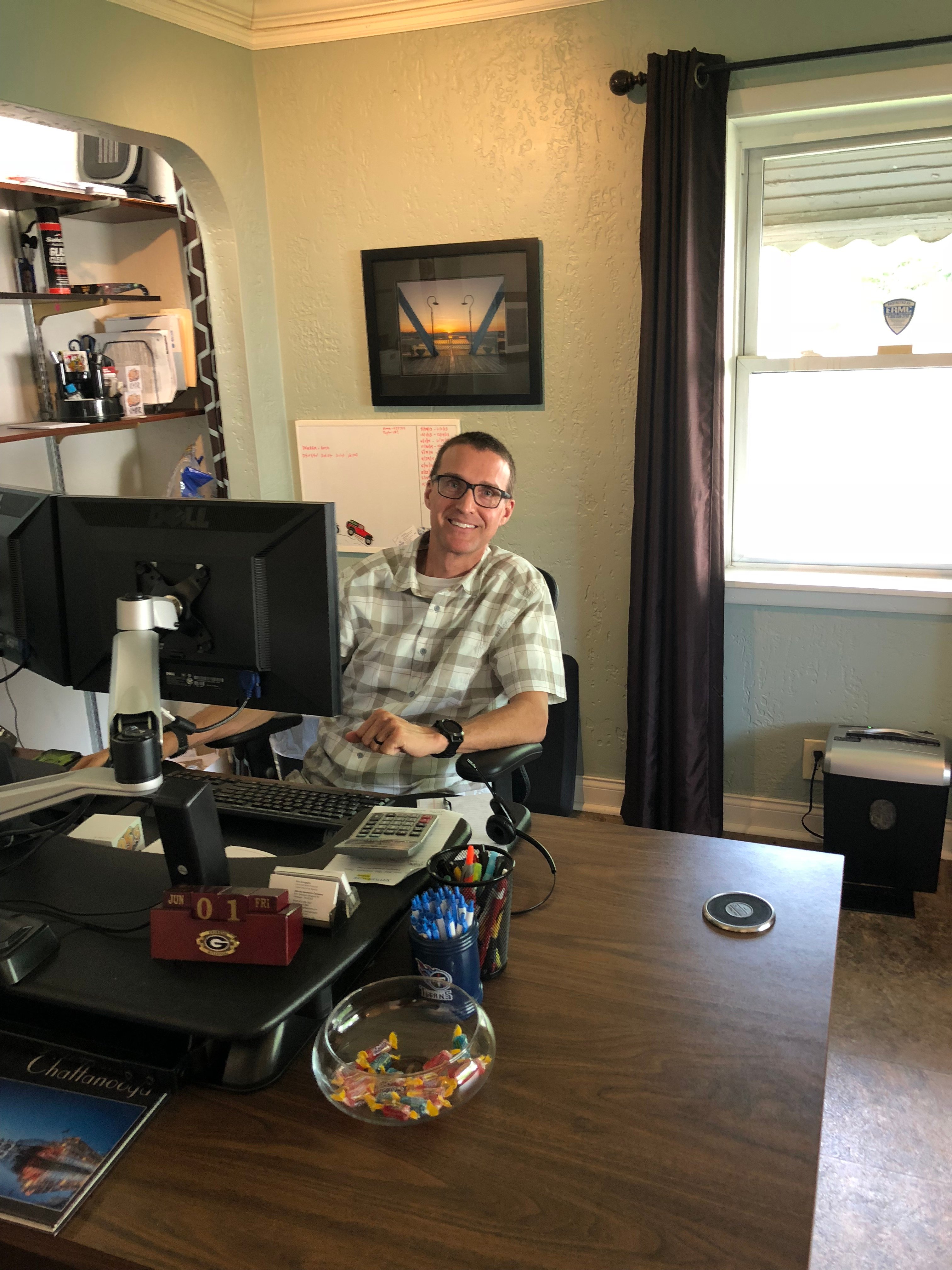 Eric hard at work.