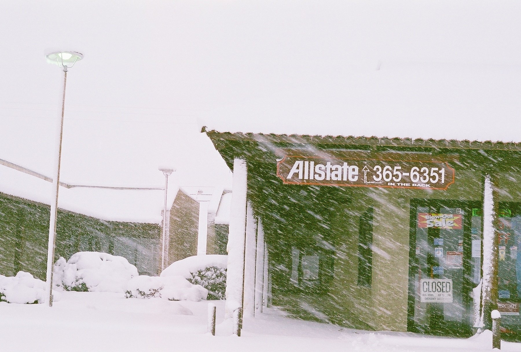 Snow in the desert