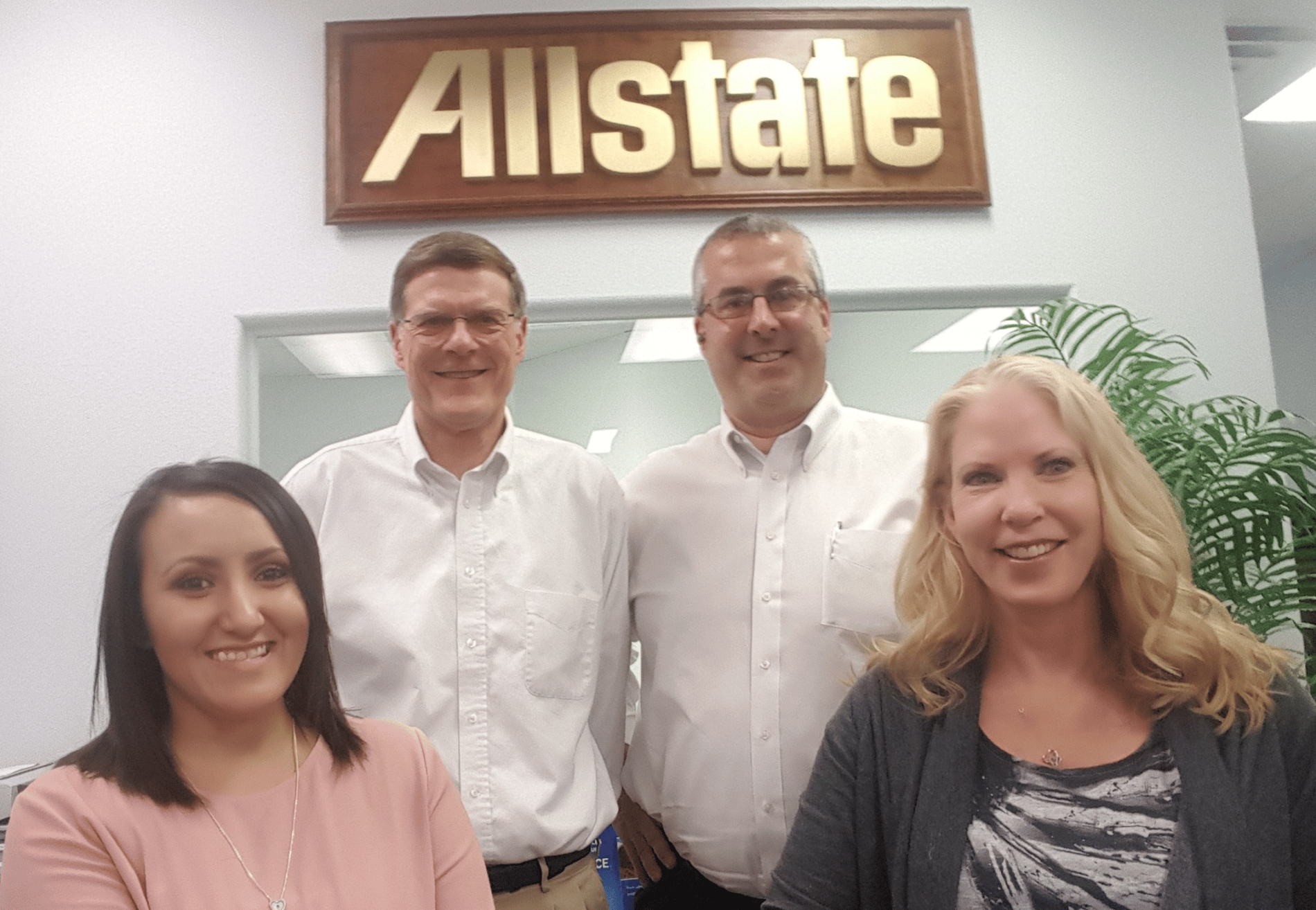 All of our happy faces - Rosie, Larry, Alan, and Lori!